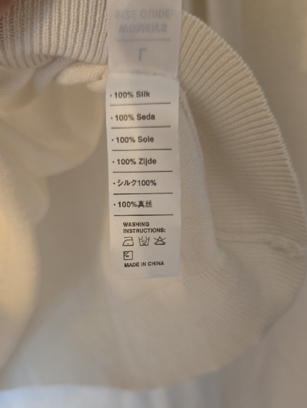 LILYSILK 100% Silk Blouse Cream Lightweight Minimalist Luxury Top - Picture 5 of 5